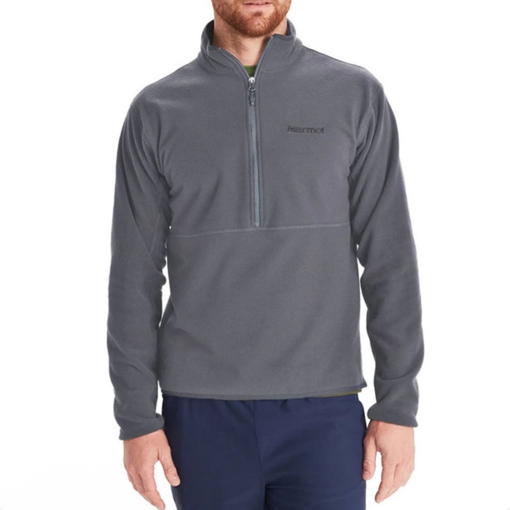 Marmot Rocklin 1/2 Zip Fleece Pullover Sweater Jacket Gray Mens Sz XL NWT $70